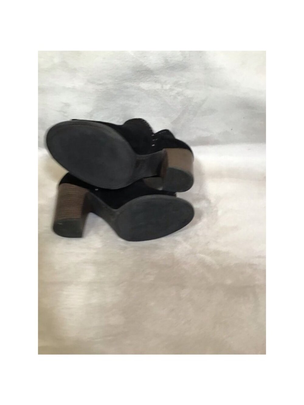 Lucky Brand Womens Libeth Booties 7.5 Ankle Boots Black Suede Studded Pull On - Picture 5 of 9